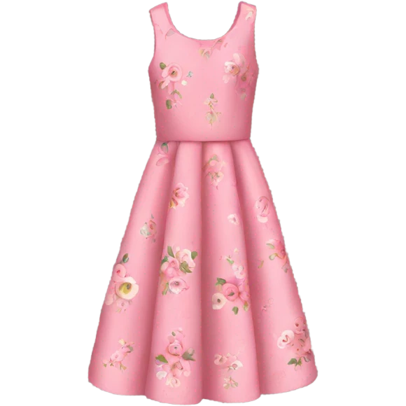 Pink floral dress  emoji