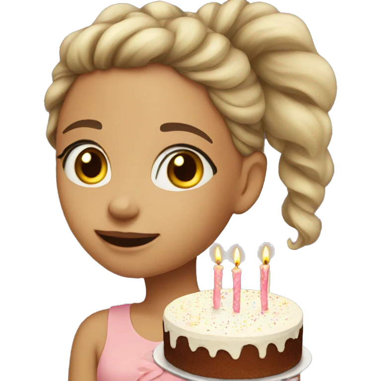 Cake new years girl emoji