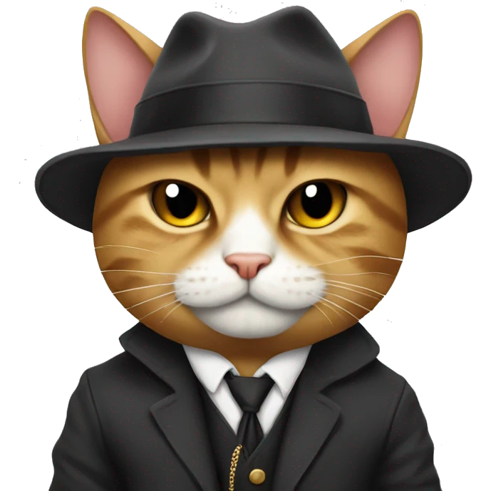 Gangster cat emoji