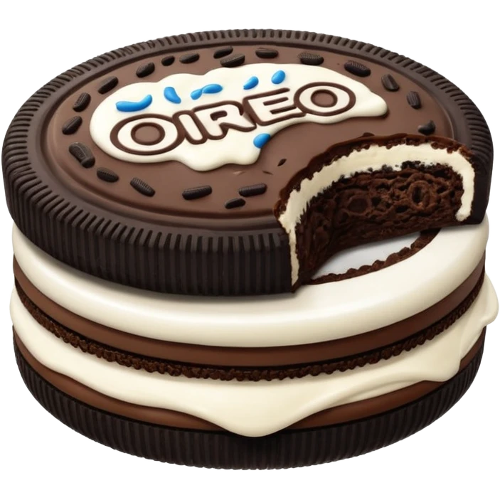 i want to create a emoji of one Oreo classic. The original oreo emoji
