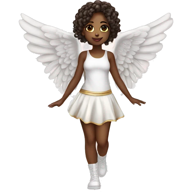 cute girl angel com fashion gold na mão  emoji
