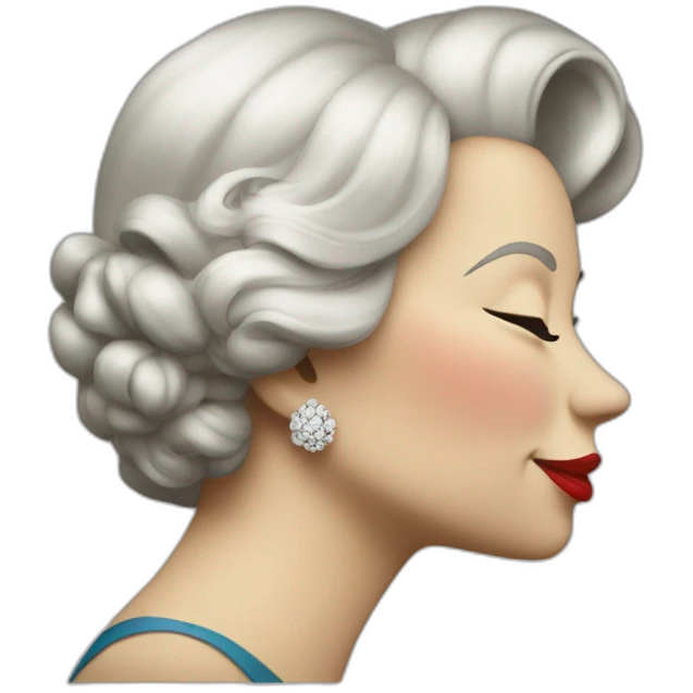 Elisabeth II Kiss peineta emoji