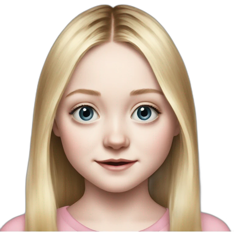 child dakota fanning emoji
