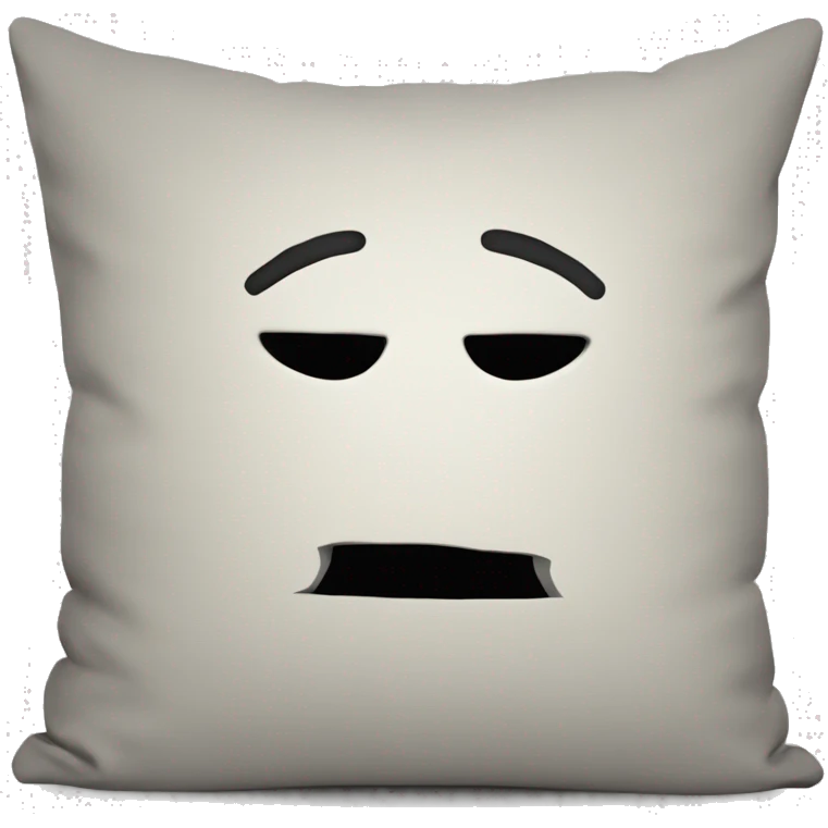 cartoon head buried in pillow emoji