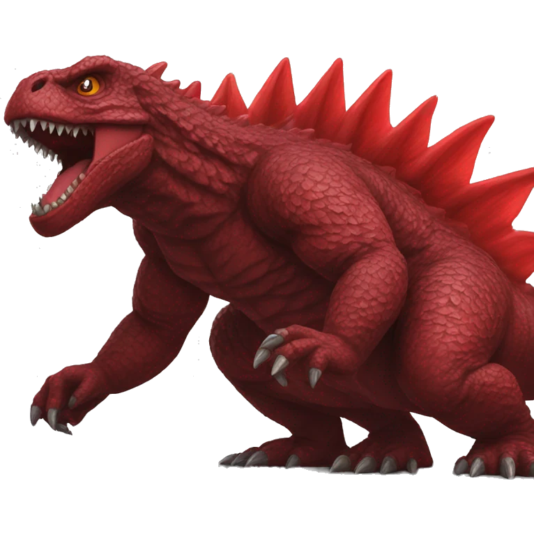 red Godzilla  emoji