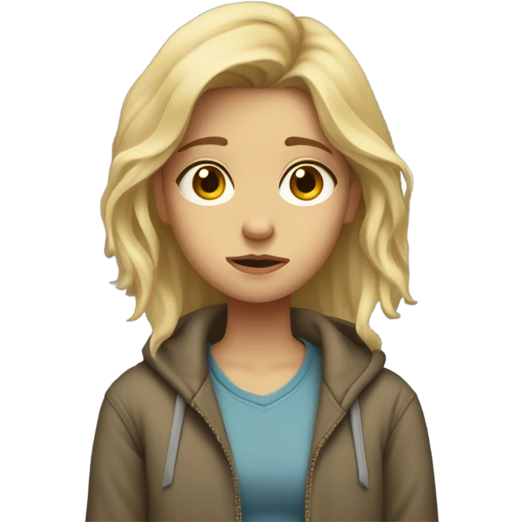 blonde girl who’s a loser  emoji