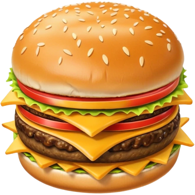 i want a Cheeseburger and Fries with a angle to 15–20° gentle bird’s-eye angle emoji