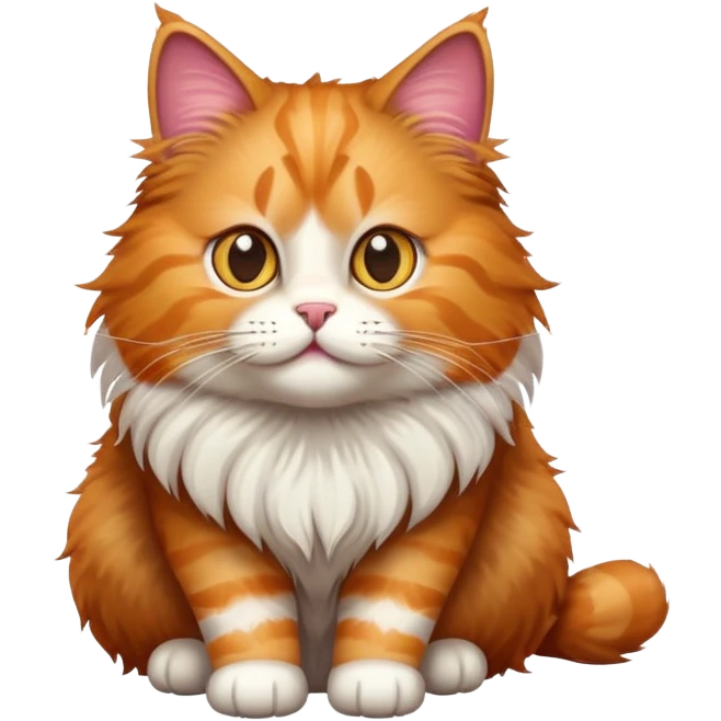 A large fluffy cat suddenly appeared emoji