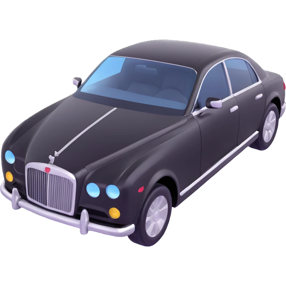 luxury black car with a transparent plastic film floating just above the car, as if it is about to be applied, elegant and premium look emoji
