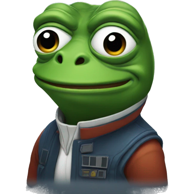 pepe with rocket  emoji