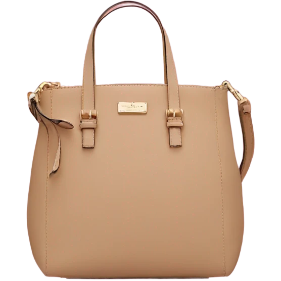 a tan kate spade hand bag emoji