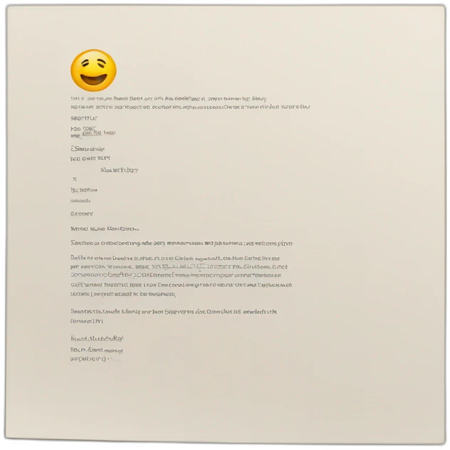 recommendation letter emoji