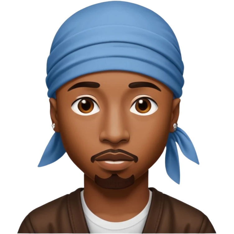 2Pac only face and durage emoji