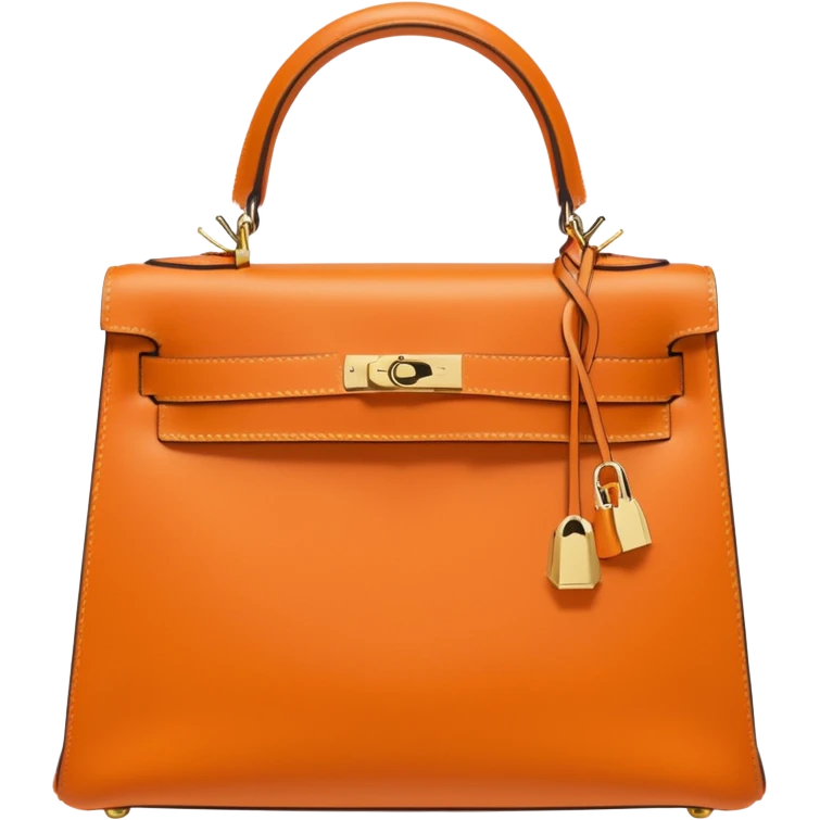 hermes kelly light orange color bag emoji