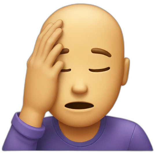 face palm emoji