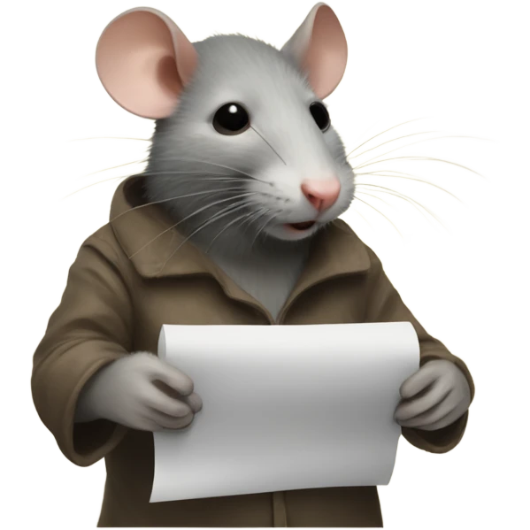 Rat painting a picture  emoji