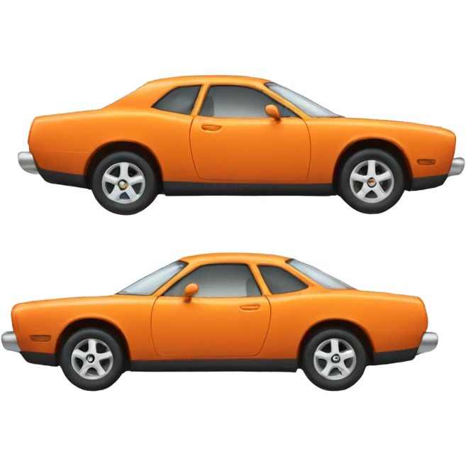 Orange car emoji