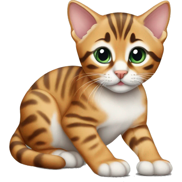 Bengal kitten emoji