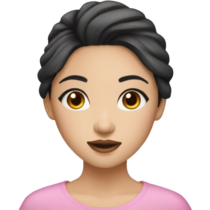 Make up Asian girl emoji