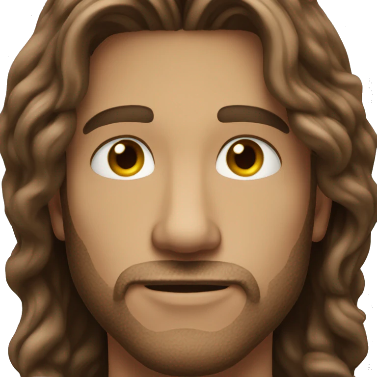 30 years old guys with long brown hair emoji