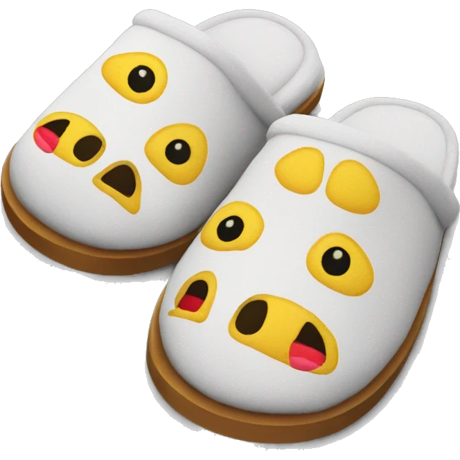 Ugh platform slippers emoji