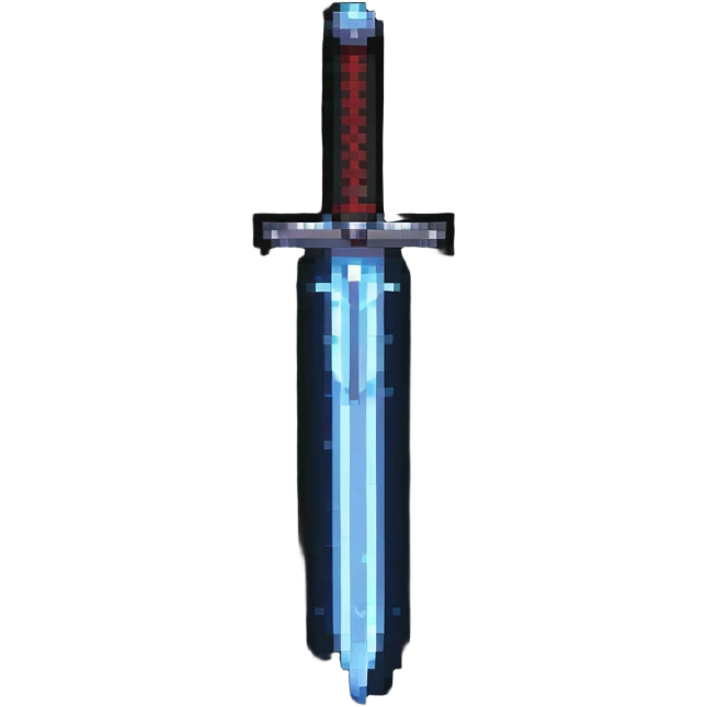 Glowing sword emoji
