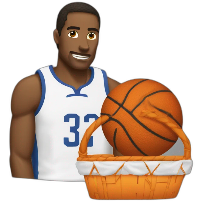 Burns qui joue au basket emoji