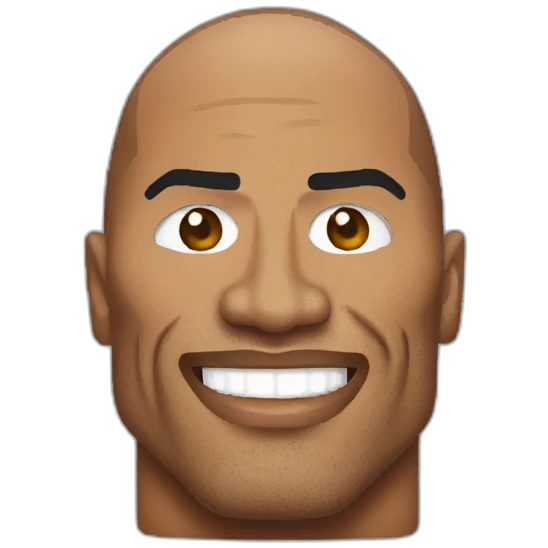 8 bit dwayne johnson emoji