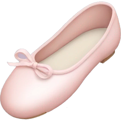 Pale pink ballet shoes emoji