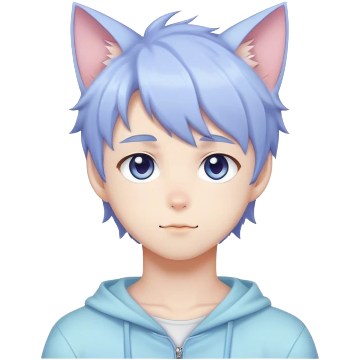Cute Attractive Gorgeous Kawaii Pastel Anime Catboy emoji