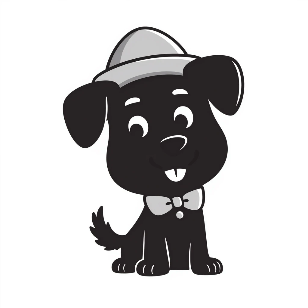 A dog in a hat emoji