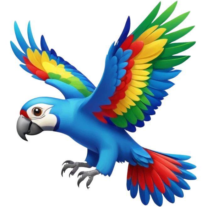 flying parrot emoji
