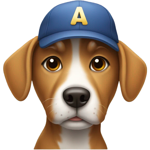 dog wearing a cap emoji