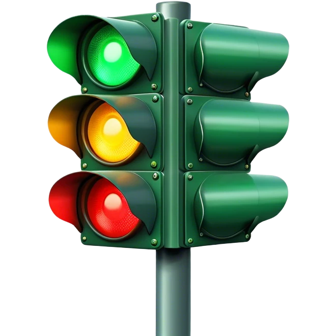 Traffic signal with green light illuminated  emoji