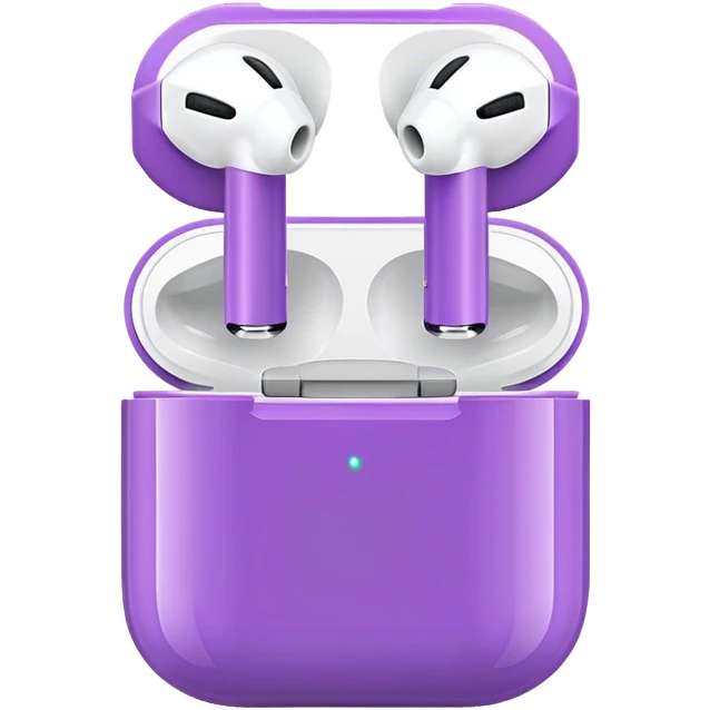 Purple airpod emoji