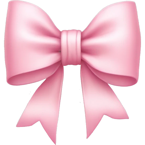 cute light pink bow emoji