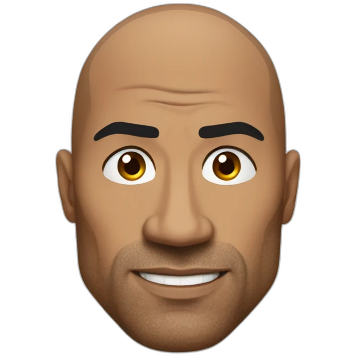 The Rock raising one eyebrow emoji