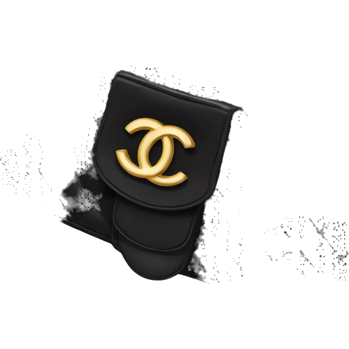 Black chanel bag emoji