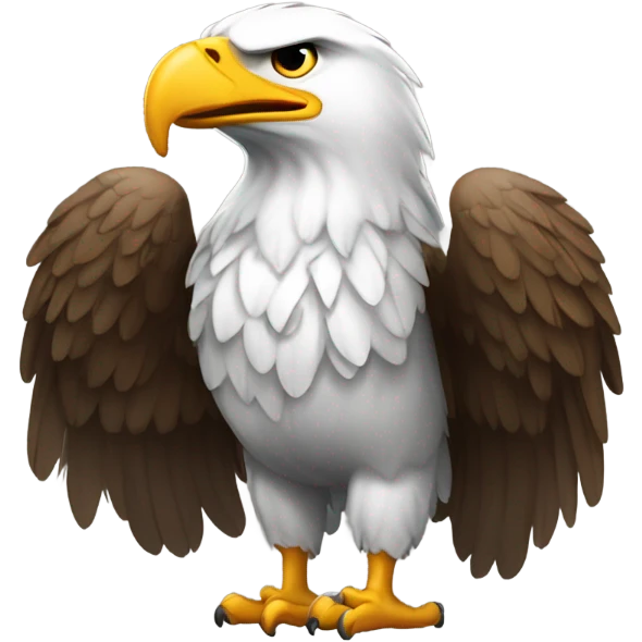 Eagle with a football body emoji