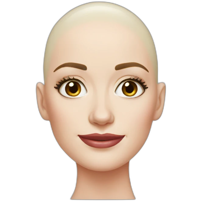 Bald emily blunt emoji