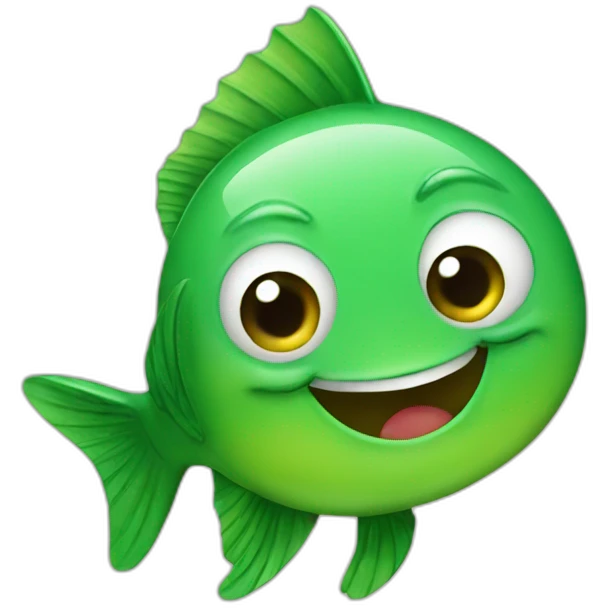 green fish thumbs up emoji