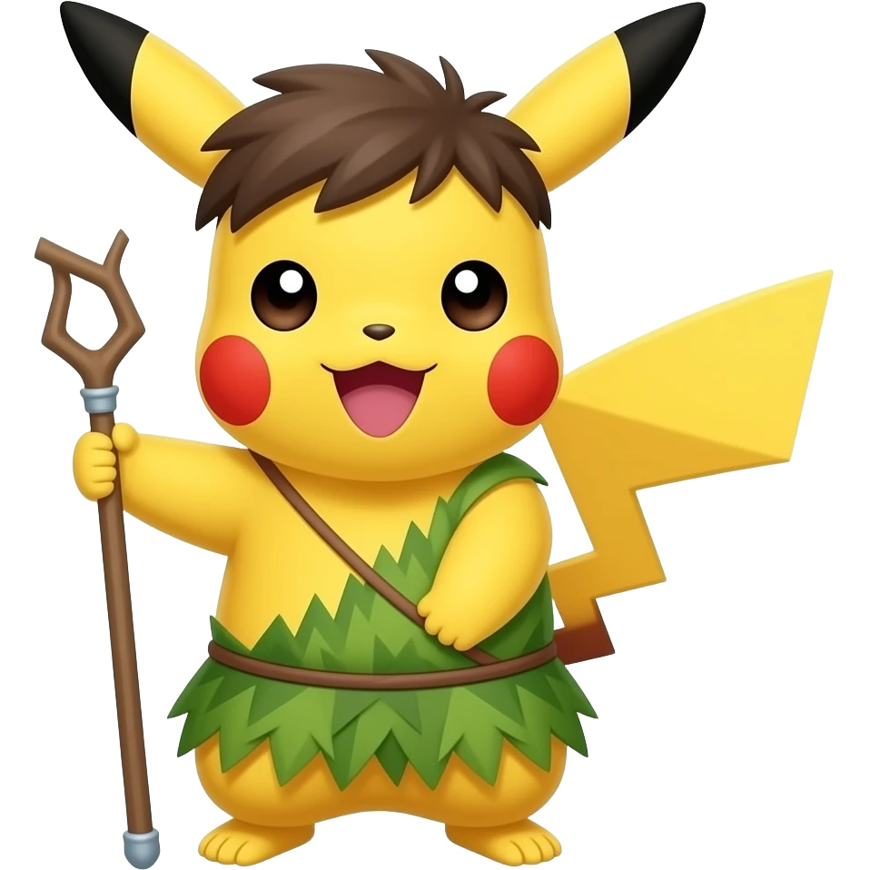 Pikachu  As Tarzan emoji