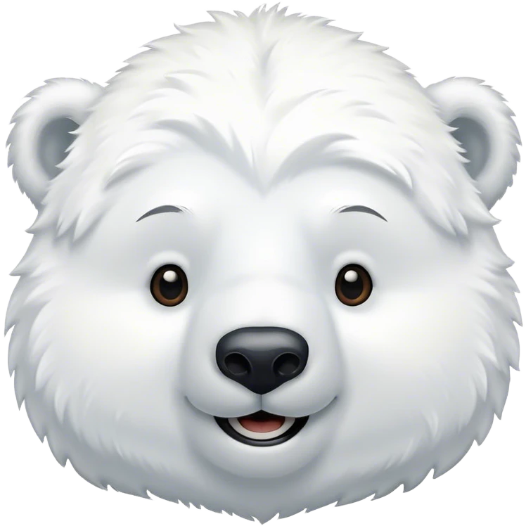 Polar bear smiling emoji