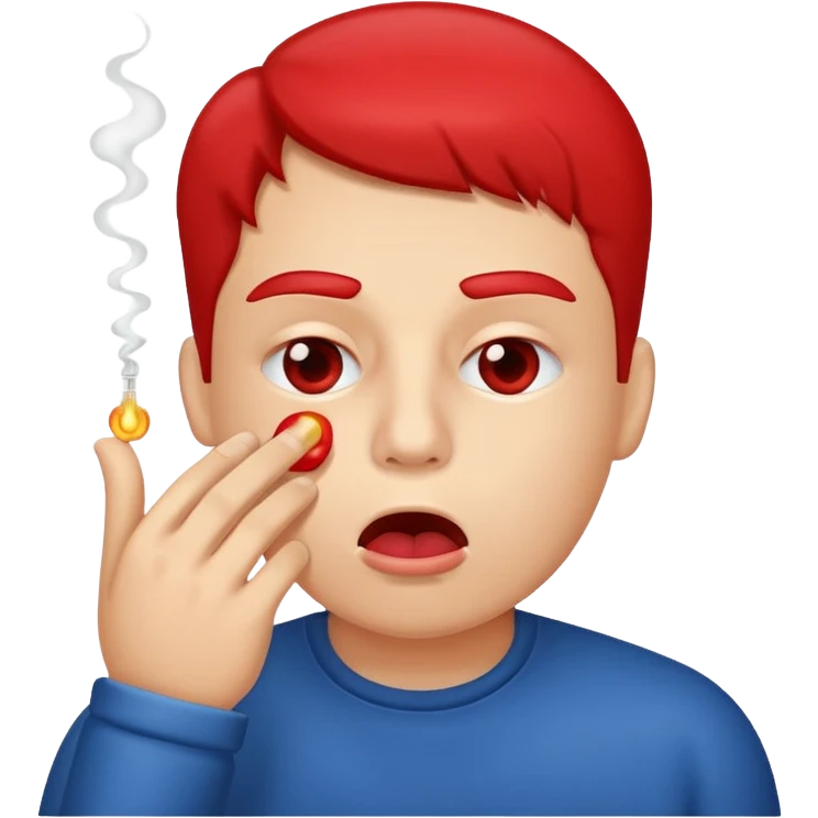Sniffing poppers emoji