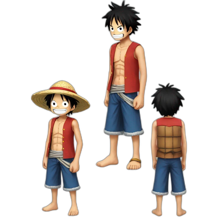 Luffy qui se rencontre lui-même emoji