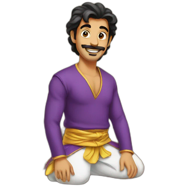 Aladin with carpet emoji