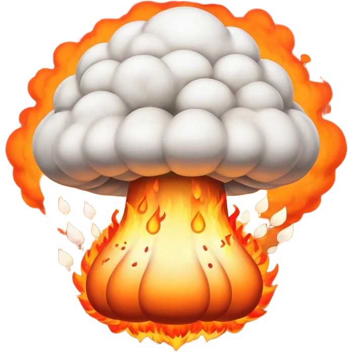 nuke bomb dropping down through the sky emoji