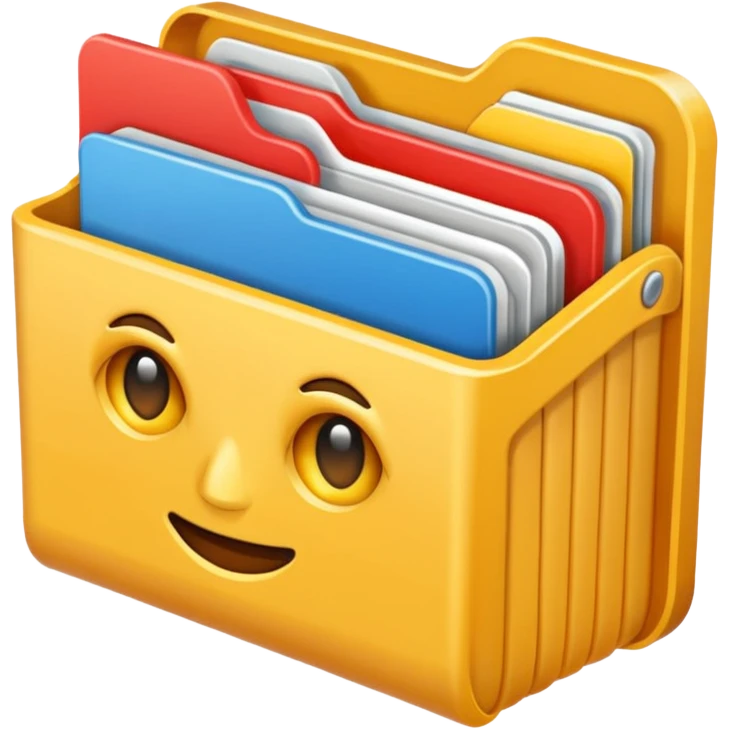 Un emoji de gestor de archivos inspirado en hyperos emoji