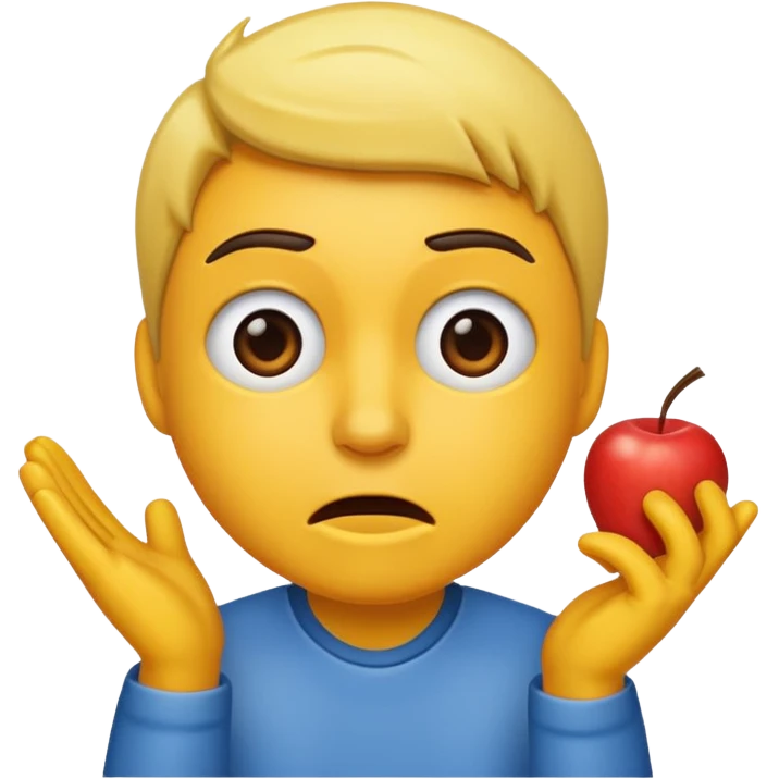 upset but still celebrating  emoji