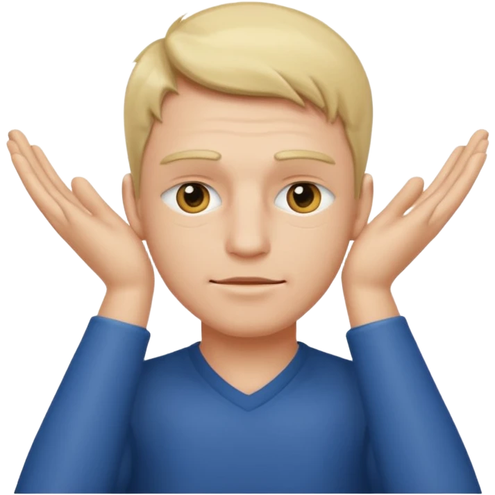 Male with X’s over his eyes. With his arms around his neck  emoji